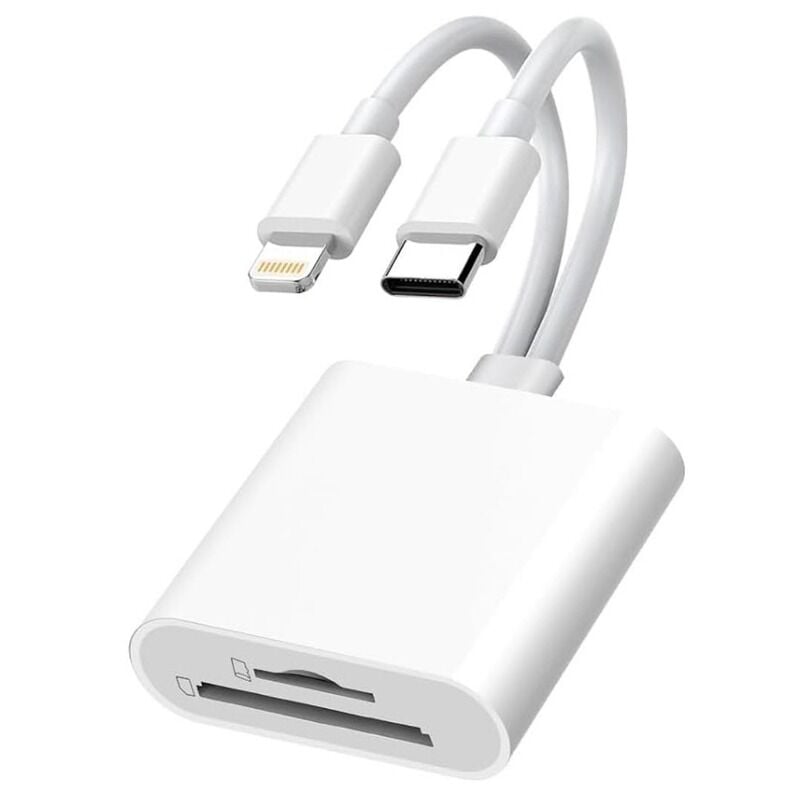 Type-C Lightning Kart Okuyucu Micro SD TF Hafıza Kart Adaptörü Çevirici Çoklayıcı Sdhc