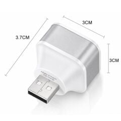 6075 Usb Hub 3 Port Çoklayıcı Adaptör Bilgisayar Laptop Araç Şarj Çoklu Çoğaltıcı