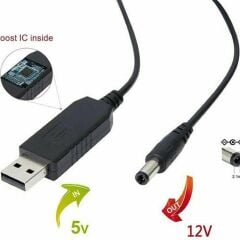 4322 5V To 12V Dc Usb Voltaj Yükseltici Çevirici Adaptör Kablosu