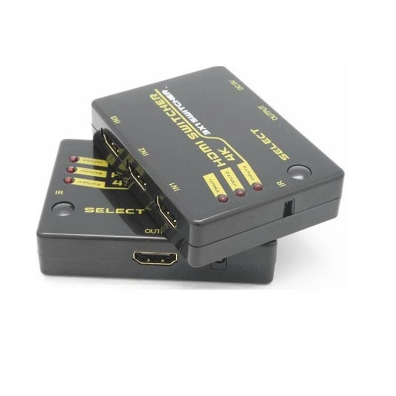 Hdmi Switch 3 Port Çoklayıcı Kumandalı 4K Ultra Hd Destekli