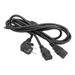 Çift Güç Çıkışlı 1.8 Metre PC Power Kablosu Dişi IEC C13 AC220V Tek Priz
