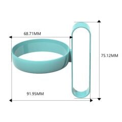 Ergonomik Kulplu Plastik ve Karton Bardak Tutucu Aparat (5 Adet)