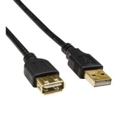 31240 Siyah USB 2.0 Gold 10 Metre Uzatma Kablosu