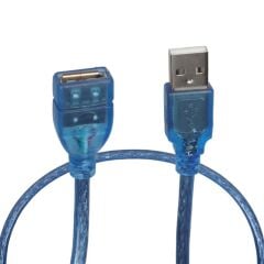 PM-8608 Şeffaf Mavi 50 CM USB 2.0 Uzatma Kablosu