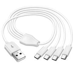 4768 4 in 1 USB Tip-C Şarj Kablosu Çoklayıcı 1 Metre