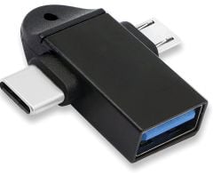 Micro Usb Type-c 3 In 1 Dönüştürücü Çevirici Adaptör Otg 1 Adet