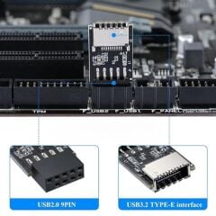 4936 Usb 2.0 9 Pin - Type-E Anakart Çevirici Dönüştürücü Adaptör