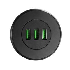 6028 USB 3 Port Hub Masaüstü Gömme Çoklayıcı Çoğaltıcı Kablolu Şarj