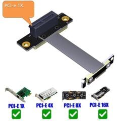 5086 Pcı-e Express 1x Dişi Erkek Riser Yükseltici Uzatma Kablosu 10cm