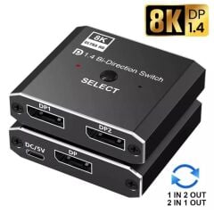 4284 8K DisplayPort Kumandalı Çift Yönlü Çoklayıcı Switch Splitter
