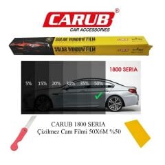 Çok Açık  Sİyah Çizilmez Seri A Cam Filmi 50cm x 6 M
