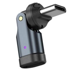 6009 USB Type-C OTG Çevirici Adaptör 540° Döner PD240W 5A Şarj Veri Dönüştürücü