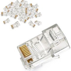 CCat 5 Cat 6 RJ45 Konnektör Jack 100 Adet