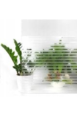 Çizilmez Cam Kumlama Dekoratif Çizgili Cam Folyosu 50 Cm X 6 Metre