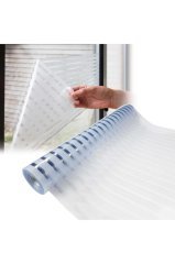 Çizilmez Cam Kumlama Dekoratif Çizgili Cam Folyosu 50 Cm X 6 Metre