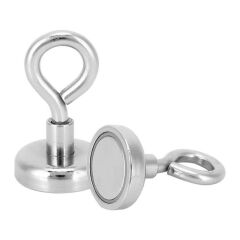 10mm Pot Mıknatıs Kancalı Güçlü Manyetik Askı Tutucu