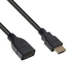 Hdmi Erkek Di̇şi̇ Erkek Di̇şi̇ 1 Metre Uzatma Gold Kablo