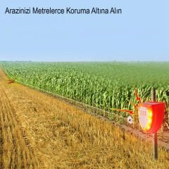 MİSİNA İLE TETİKLİ SESLİ HAYVAN KOVUCU ALARM CİHAZI SOLAR PANELLİ