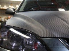 Karbon Kaplama Hava Kanalli 50 Cm x  80 Cm Rulo Siyah