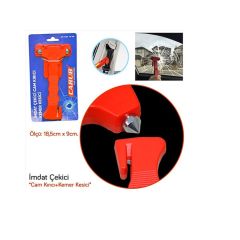 CARUB Oto İmdat Çekici Cam Kırıcı +Kemer Kesici 5 Adet