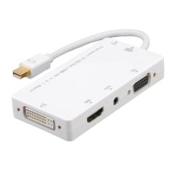 Mini displayport To Hdmi Dvi Vga 3.5mm Kulaklık Çıkışı Thunderbolt Çevirici Adaptör