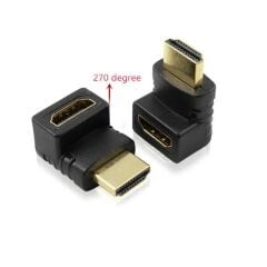 HDMI Dirsek Adaptörü Hdmi L Çevirici Uzatma Dönüştürücü 270°