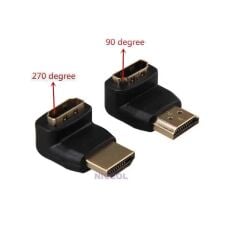 HDMI Dirsek Adaptörü Hdmi L Çevirici Uzatma Dönüştürücü 270°