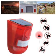 Sesli̇ Hayvan Kovucu Alarm Ci̇hazi Solar Panelli̇ Hareket Sensörlü