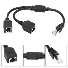 Erkek Rj45 To 2x Di̇şi̇ Ethernet Çoklayici Splitter Dağitici