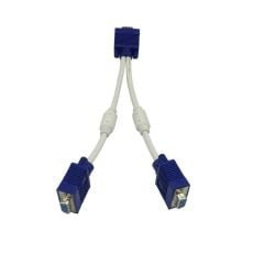 Vga Y Kablo Çoklayıcı Switch Splitter Kablosu Çoklu Monitör Tv