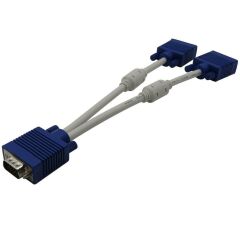 Vga Y Kablo Çoklayıcı Switch Splitter Kablosu Çoklu Monitör Tv