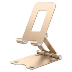 A30 Masaüstü Metal Telefon Standı Tutacağı Gold Renk