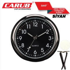 CARUB Zaman Saati Araç Tekne Yapışma+ Klips 4 CM Çap