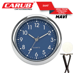 CARUB Zaman Saati Araç Tekne Yapışma+ Klips 4 CM Çap
