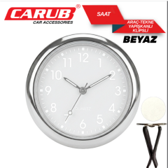 CARUB Zaman Saati Araç Tekne Yapışma+ Klips 4 CM Çap