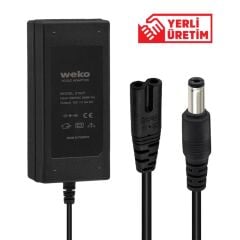 12 Volt - 5 Amper 5.5*2.5 Uçlu Yerli̇ Üreti̇m Plasti̇k Kasa Masaüstü Adaptör