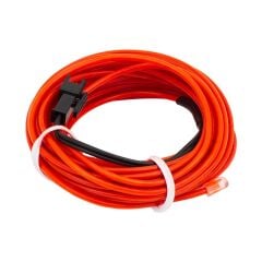 Neon Kirmizi 5 Metre İp Aydinlatma (5 Volt Usb Adaptörlü)