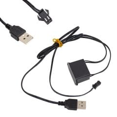 Neon Sari 5 Metre İp Aydinlatma (5 Volt Usb Adaptörlü)