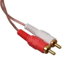 PM-24208 2 RCA Erkek - 6 RCA Dişi Ses Çoklayıcı Kablo 40 cm Zırhlı Dağıtıcı