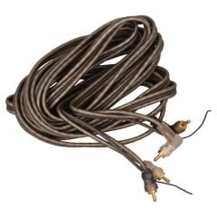 G-512ab 5 Metre 2 Rca + 2 Rca L-tip Şaseli Oto Amfi Sinyal Kablosu