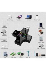 USB Tester Voltmetre Ampermetre Akım Göstergesi Multimetre Test Cihazı OTG Dest