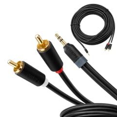 Philips SWR2110/93 25 Metre 3,5 mm Stereo 2 RCA AUX Ses Kablosu Hi-Fi