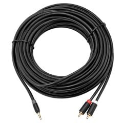Philips SWR2110/93 25 Metre 3,5 mm Stereo 2 RCA AUX Ses Kablosu Hi-Fi