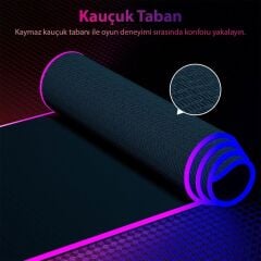 Rgb Gami̇ng Mouse Pad 14 Modlu 300x800x4mm