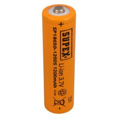 3.7 VOLT 1200 MAH ŞARJ EDİLEBİLİR LI-ION 18650 BAŞLIKLI PİL