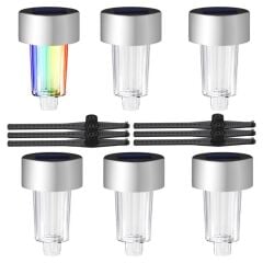 Metal Gövdeli̇ Dc 5v Rgb Solar Balkon-havuz-bahçe Lambasi (6'li Paket)