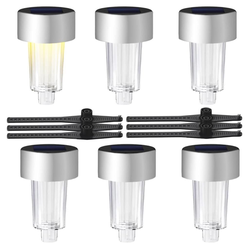 Metal Gövdeli̇ Dc 5v Gün Işiği Solar Balkon-havuz-bahçe Lambasi (6'li Paket)