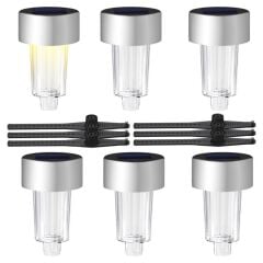 Metal Gövdeli̇ Dc 5v Gün Işiği Solar Balkon-havuz-bahçe Lambasi (6'li Paket)