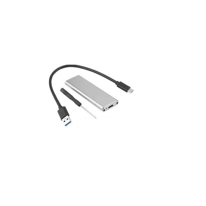 M.2 Sata SSD Ngff To Type C USB 3.0 B-Key Mini Çevirici Adaptör Harici Harddisk Kutusu