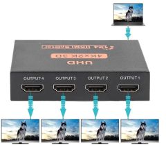 4 Port Uhd 4k Hdmi Switch Ekran Monitör Splitter Çoklayıcı Çoğaltıcı
